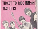 BEATLES Ticket To Ride RARE Denmark 45 unique danish p/s Yes It Is HEAR