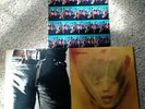 THE ROLLING STONES 3 LP Lot: Rewind (1971-1984), Sticky Fingers, Goats Head Soup