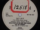 WILLIE MAYS: Say Hey Willie Mays EPIC Promo 10” 78 Treniers Rare E-