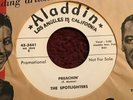 45 RPM  Spotlighters ALADDIN DJ 3441 Preachin / This is My Story M-