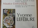 Yvonne LEFEBURE - DUKAS / EMMANUEL - Variations / Sonatines - FY 017