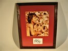 Framed Picture of Mick Jagger With Index Card Authenticated