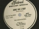 DOOWOP R&B 78 - MIDNIGHTERS - ANNIE HAD A BABY  - HEAR 1954 PROMO FEDERAL 12195
