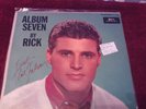 SIGNED RECORD COVER ALBUM SEVEN BY RICK (RICKY NELSON) SIGNED BY RICKY NELSON