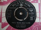 Elvis Presley 45 You'll Never Walk Alone/We Call On Him (RCA Victor 1747, UK)