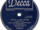 GUY LOMBARDO Christmas/ New Year’s Eve 78 RPM Record. Auld Lang Syne