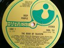 Deep Purple LP Book Of Taliesyn UK Harvest CORRECT 1st Press 5 LINES &NICE COPY$