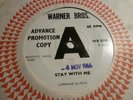 LORRAINE ELLISON STAY WITH ME  1966 WARNER BROS WB 5850 DEMO  N/ SOUL  DANCER