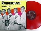 The RAINBOWS Mary Lee LP doowop RED wax MINT-     #6589