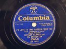 JAZZ JACQUES RENARD ORCH I'd Love to Take Orders From You RB COLUMBIA 3086