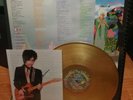 Prince 1985 Around The World In A Day Warner Bros Gold Vinyl & Autograph photo