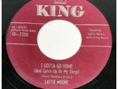 LATTIE MOORE “I Gotta Go Home” KING rare orig country bopper Nice  45 HEAR