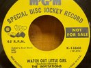 The Invitations: Watch Out Little Girl 45 Vinyl Record Northern Soul