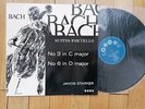 BACH : Suites For Unaccompanied cello / J.STARKER LP UK SAGA XID 5161 Ed.1  EX
