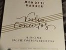 1992 REFERENCE RECORDINGS RR 45 Ricci Vinyl LP Menotti Barber VIOLIN CONCERTOS