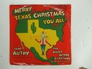 Gene Autry - COLUMBIA - Merry Christmas Texas You All - Picture Sleeve - Xmas