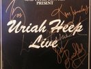 URIAH HEEP Wonderworld VINYL LP signed HENSLEY BYRON BOX THAIN KERSLAKE  COA