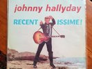 Album Johnny Halliday Recentissime, très rare Italie (1962)