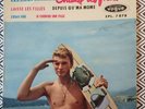 JOHNNY HALLYDAY CHANTE LES FILLES RARE DISQUE VINYLE 45 TOURS BIEM FRANCE BE
