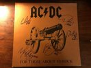 ACDC Autographed LP vinyl - For Those About To Rock signed by whole band