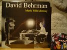 DAVID BEHRMAN Music With Memory LP/1986-1989/Electronic/Minalism/Takehisa Kosugi