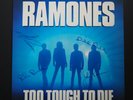 Ramones Too Tough to Die UK LP EX Signed Johnny, Dee Dee, Joey , Richie