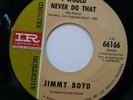 NORTHERN SOUL JIMMY BOYD, LAZY ME / I WOULD NEVER DO THAT