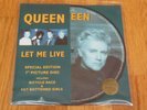 QUEEN LET ME LIVE SPECIAL EDITION 7'' PICTURE DISC 1995 *Superb* EX/MINT-