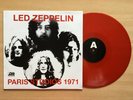 LED ZEPPELIN Paris Studios 1971 Red Vinyl LP RARE