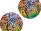 Set of 2 Tree Of Zen #2 Slipmat Turntable 12