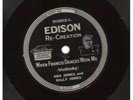 Edison Diamond Disc Record 50852 Ada Billy Jones When Francis Dances With Me