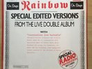 Rainbow (Ritchie Blackmore) : On Stage Special Orig Promo 1977 vinyl album