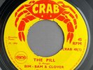 REGGAE - BIM-BAM & CLOVER THE PILL/SPRING FEVER RARE 45 CRAB RECORDS 1970 CRAB48