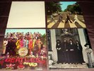 THE BEATLES   ENSEMBLE DE 4 ALBUMS ( dont 1 double )  5 LPs