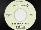 Northern Soul Mod 45 - Don Lee - I Found A Way - Arco - VG+ mp3 - red wax