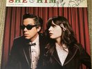 She and Him - A Very She & Him Christmas - SIGNED -RED Vinyl LP  Zooey Deschanel