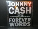 Johnny Cash Forever Words VA B&N Ex White Vinyl LP Unplayed Shrink NM Lithograph