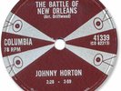 1959 JOHNNY HORTON Country Rock 78 RPM Record. The Battle of New Orleans