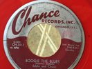 Bopper 45 Eddie And Chuck Boogie The Blues Chance-3012 Red Vinyl Original
