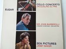 Jacqueline Du Pre - Elgar Cello Concerto Sea Pictures Vinyl LP 1980 Press EX/NM