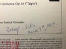 Rudolf Serkin autograph signed record Columbia MS 6564