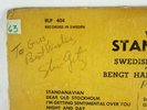 Stan Getz SIGNED Record 1951 Swedish All Stars Vol. 2 AUTOGRAPHED autograph jazz