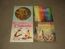 4 DISNEY RECORDS -PINOCCHIO ( PICTURE DISC ) - SNOW WHITE - CINDERELLA - BAMBI