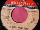 CONNY VAN DYKE - The Words Won't Come - Northern Soul 45 rpm - Wheelsville 112