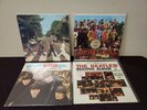 4 THE BEATLES ABBEY ROAD 1969 APPLE SO-383 + SGT. PEPPERS + SECOND VINYL RECORD
