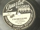 Maple Leaf Quartet 1940's Homeland Harmony Atlanta Georgia 78 Southern Gospel E