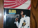 ELVIS PRESLEY VINYL 45 PROMISED LAND B/W IT'S MIDNIGHT P/S SEALED ON CARDBOARD