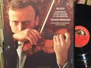 BLOCH VIOLIN CONCERTO MENUHIN  KLETZKI ED1 STEREO ASDF 804 NM
