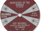 Super Rare 1959 GUY MITCHELL Rock’n Roll 78 RPM Record. Heartaches by the Number