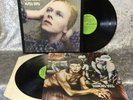 2x DAVD BOWIE LPs Hunky Dory & Diamond Dogs 12” Vinyl Green Label INTS 5064 5068